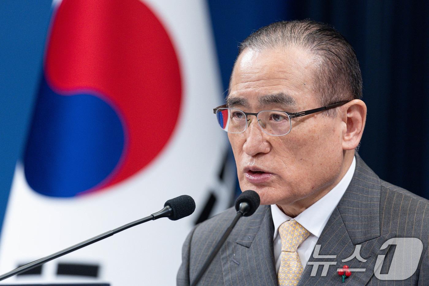 위성락 국가안보실장이 2일 춘추관에서 이재명 대통령의 국빈 방중 일정 관련 브리핑을 하고 있다. 2026.1.2/뉴스1 ⓒ News1 이재명 기자