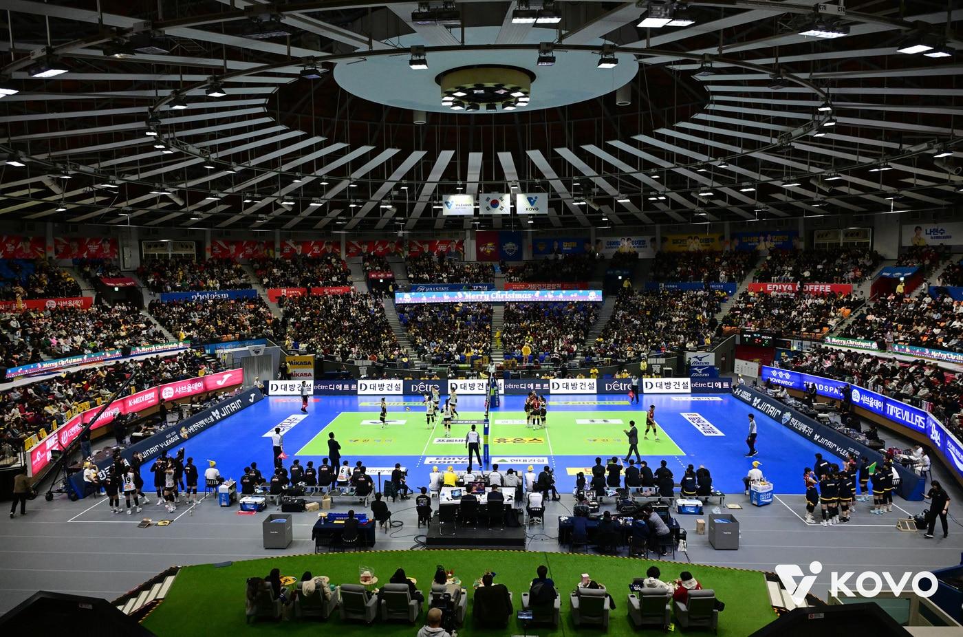 2025-26 V리그가 상반기 많은 관중을 끌어 모았다. (KOVO 제공)