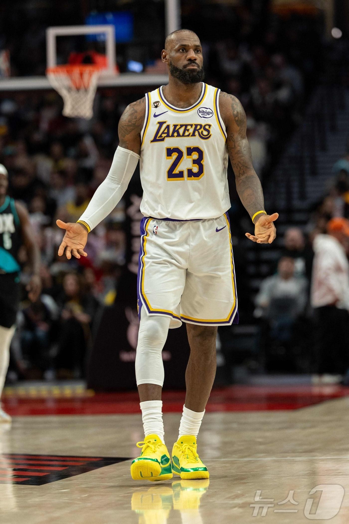 본문 이미지 - NBA 레이커스 르브론 제임스. ⓒ AFP=뉴스1