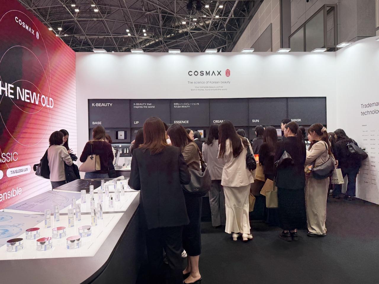 본문 이미지 - 코스맥스재팬은 지난 14~16일 일본 도쿄 빅사이트에서 개최된 '코스메위크 도쿄 2026'(COSME Week Tokyo 2026) 부스 전시를 성료했다.(코스맥스제공)