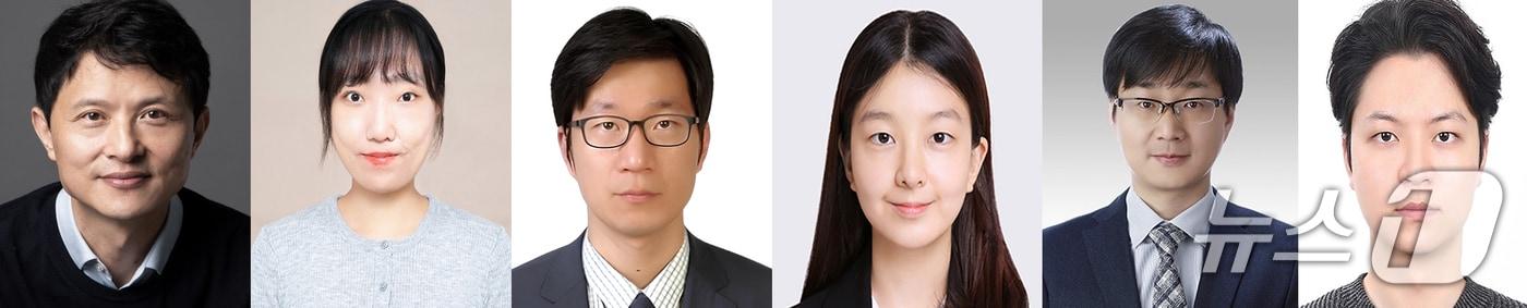 본문 이미지 - 왼쪽부터 포스텍 용기종 화학공학과 교수, 포스텍  화학과 통합과정 임채은 씨, 한국에너지공과대학교 에너지공학부 김우열 교수, 에너지공학부 통합과정 손유림 씨, 카이스트 신소재공학과 서동화 교수, 통합과정 권민준 씨. (포스텍 제공, 재판매 및 DB금지) 2026.1.20/뉴스1 