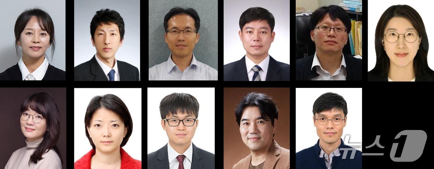 본문 이미지 - 2025년 국가연구개발 우수성과 100선에 선정된 UST 교수진. 왼쪽 위부터 시계방향으로 김혜진·박준호·박동일·김영민·이상복·이유진·최승목·홍도관·이웅희·정주연 손미영 교수 /뉴스1
