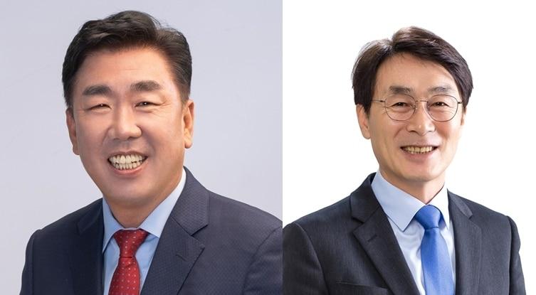 본문 이미지 - 이범석 청주시장, 이장섭 전 국회의원./뉴스1