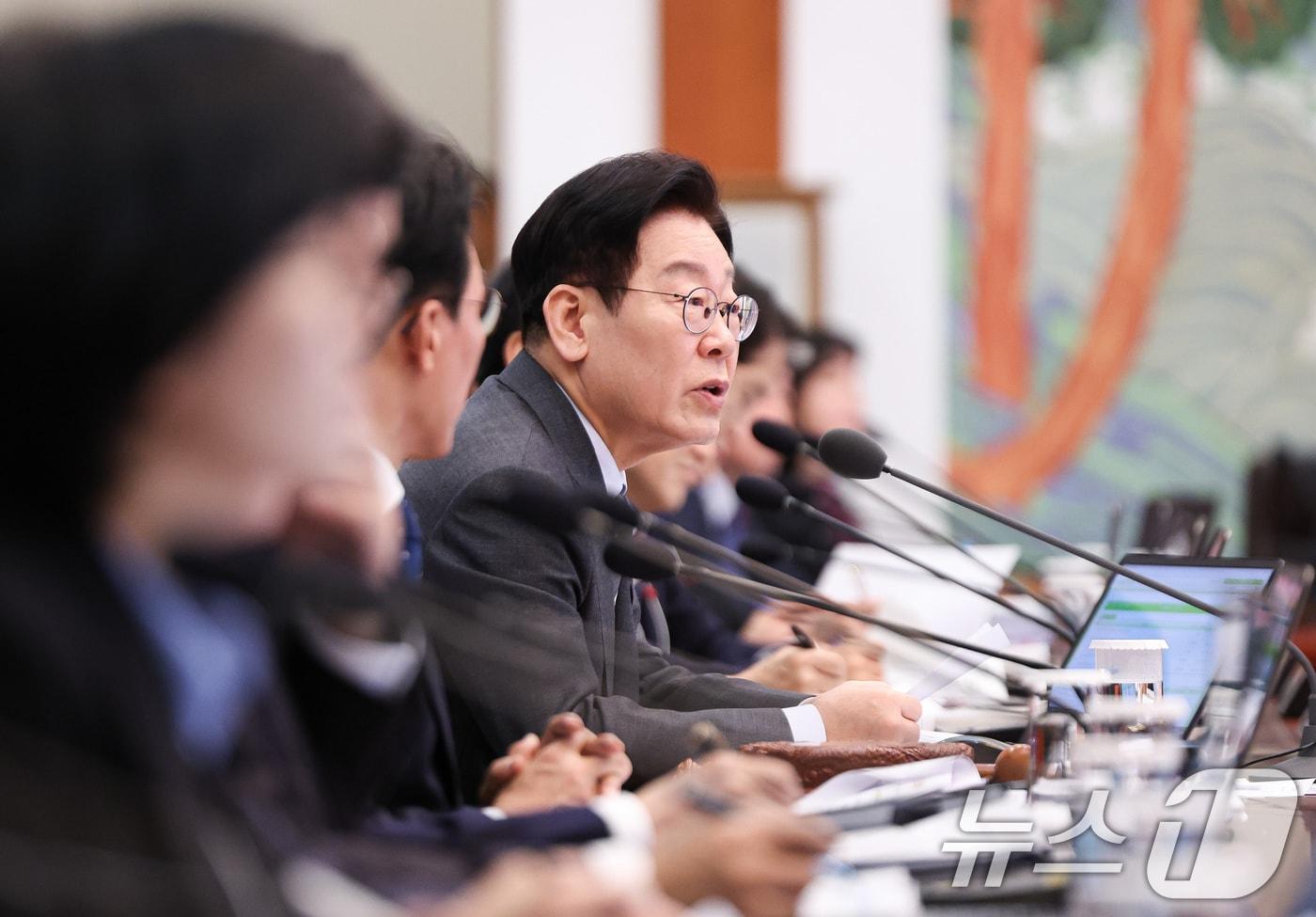 본문 이미지 - 이재명 대통령이 20일 청와대에서 열린 국무회의에서 발언하고 있다. 2026.1.20/뉴스1 ⓒ News1 허경 기자