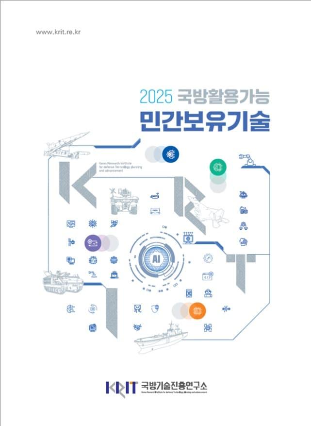 본문 이미지 - 2025 국방활용가능 민간보유기술조사서 표지.(국기연 제공)