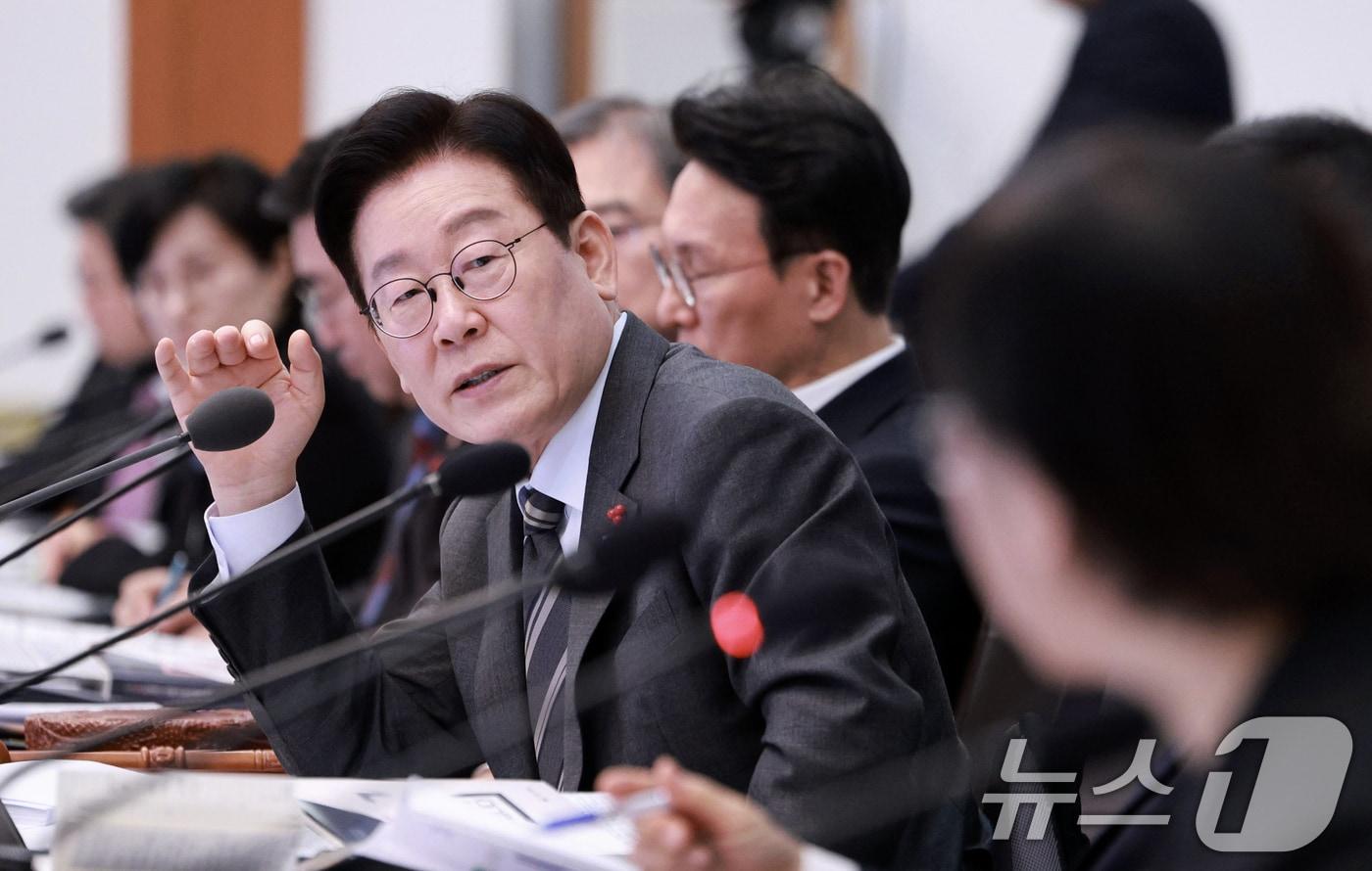 본문 이미지 - 이재명 대통령이 20일 청와대에서 열린 국무회의에서 발언하고 있다. 2026.1.20/뉴스1 ⓒ News1 허경 기자