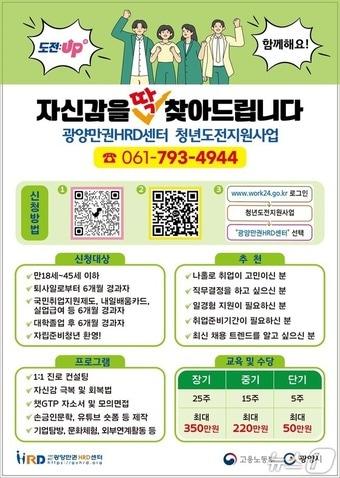 본문 이미지 - 광양시 '청년도전지원사업' 홍보안