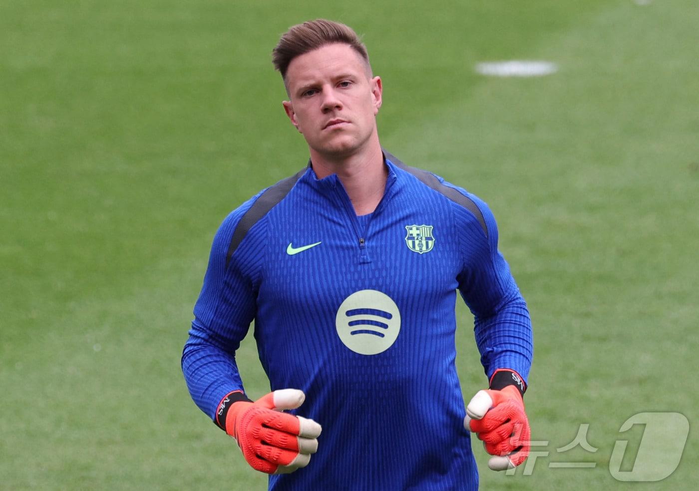 본문 이미지 - 더 많은 출전 시간 확보를 위해 지로나로 임대 이적한 마크 안드레 테르 슈테켄. ⓒ AFP=뉴스1