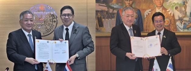 본문 이미지 - 청주대학교-태국 탐마삿대학교 및 KMITL대학교 국제교류 협정 (청주대 제공. 재판매 및 Db금지)/뉴스1