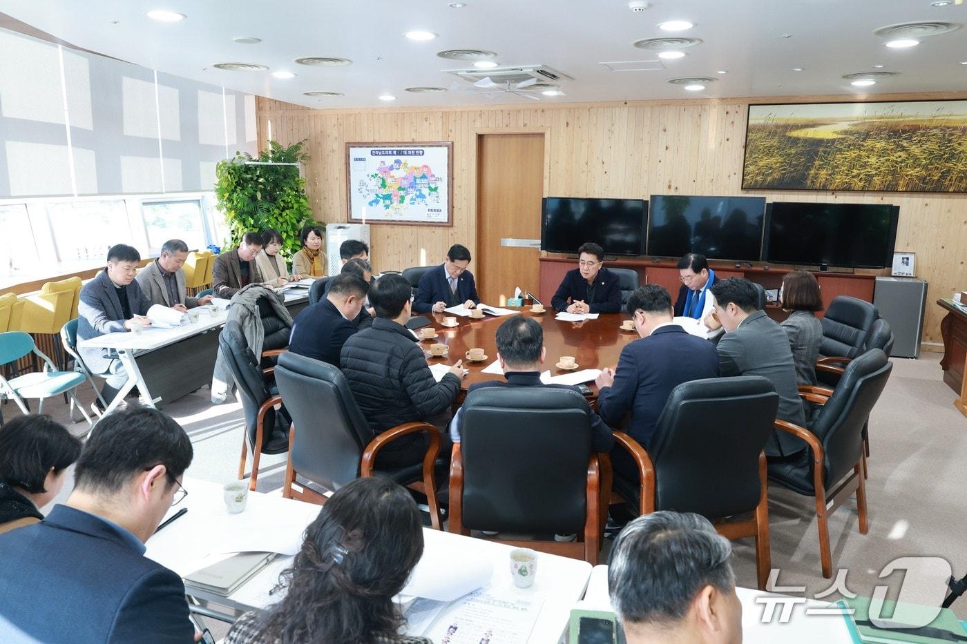 본문 이미지 - 전남도의회 ‘전남·광주행정통합대응_TF’ 제1차 회의(전남도의회 제공, 재판매 및 DB 금지)/뉴스1