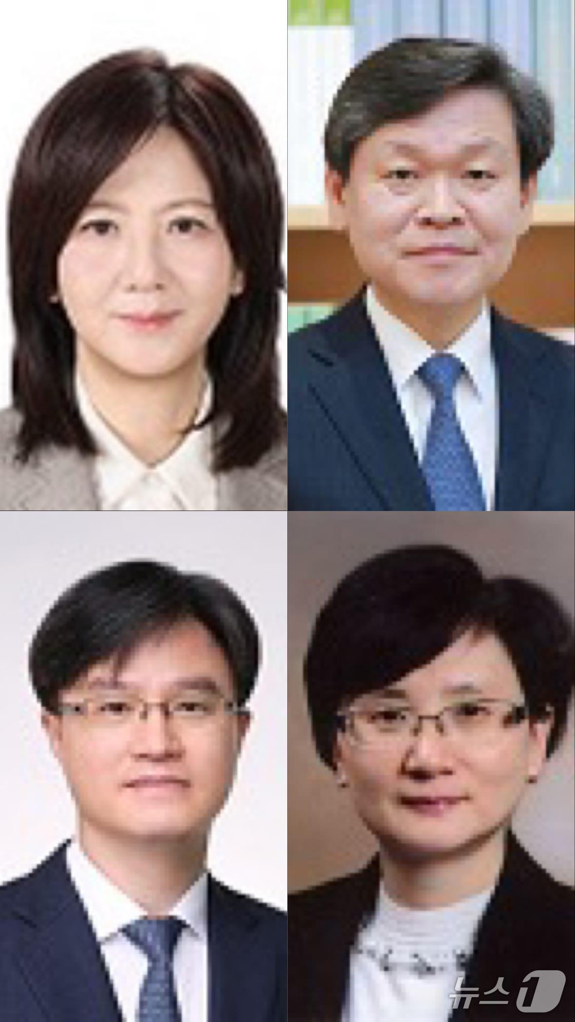 본문 이미지 - 21일 대법관 후보로 추천된 후보자. 왼쪽 위부터 시계방향으로 김민기, 윤성식, 박순영, 손봉기 후보자. (대법원 법원행정처 제공)