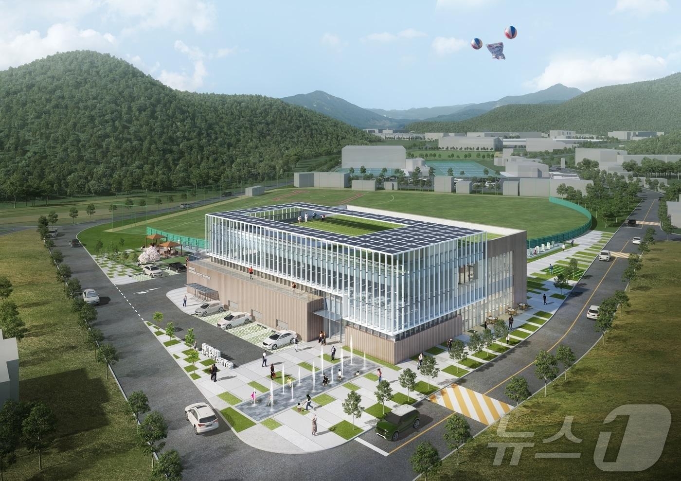 본문 이미지 - 완도군, 반다비 체육센터 건립 사업 추진 조감도. (완도군 제공. 재판매 및 DB금지) /뉴스1 