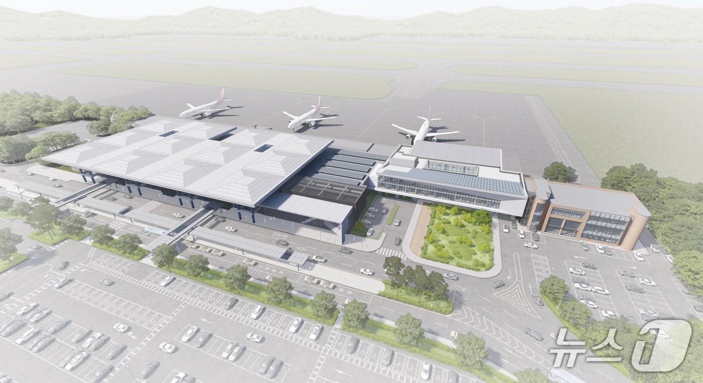 본문 이미지 - 청주공항 국내선 예상 조감도.(한국공항공사 청주공항 제공. 재판매 및 DB금지)/뉴스1