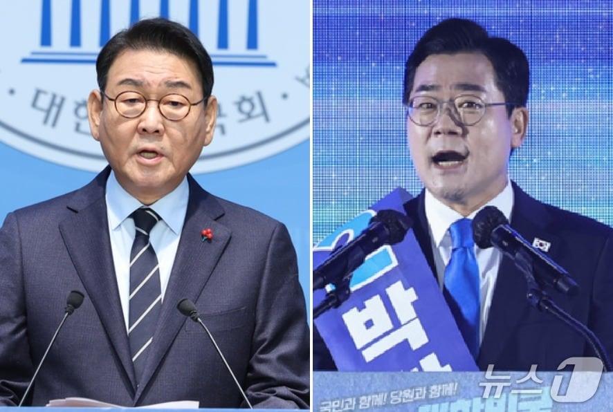본문 이미지 - 김교흥 의원(왼쪽)과 박찬대 의원 / 뉴스1 ⓒ News1