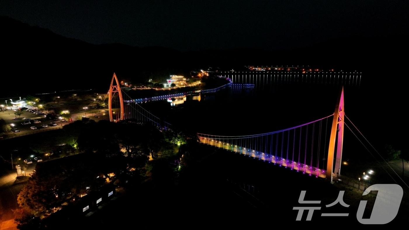 본문 이미지 - 칠곡 동명 수변공원 전경(칠곡군 제공) /뉴스1 ⓒ News1 정우용 기자