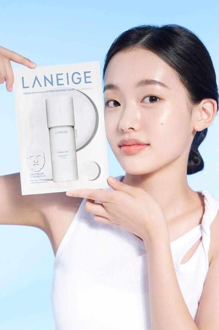본문 이미지 - 크림 스킨 밀키 하이드레이션 시트 마스크.(라네즈제공)