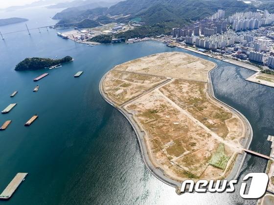 본문 이미지 - 마산해양신도시 건설현장 전경(창원시 제공.재판매 및 DB금지)