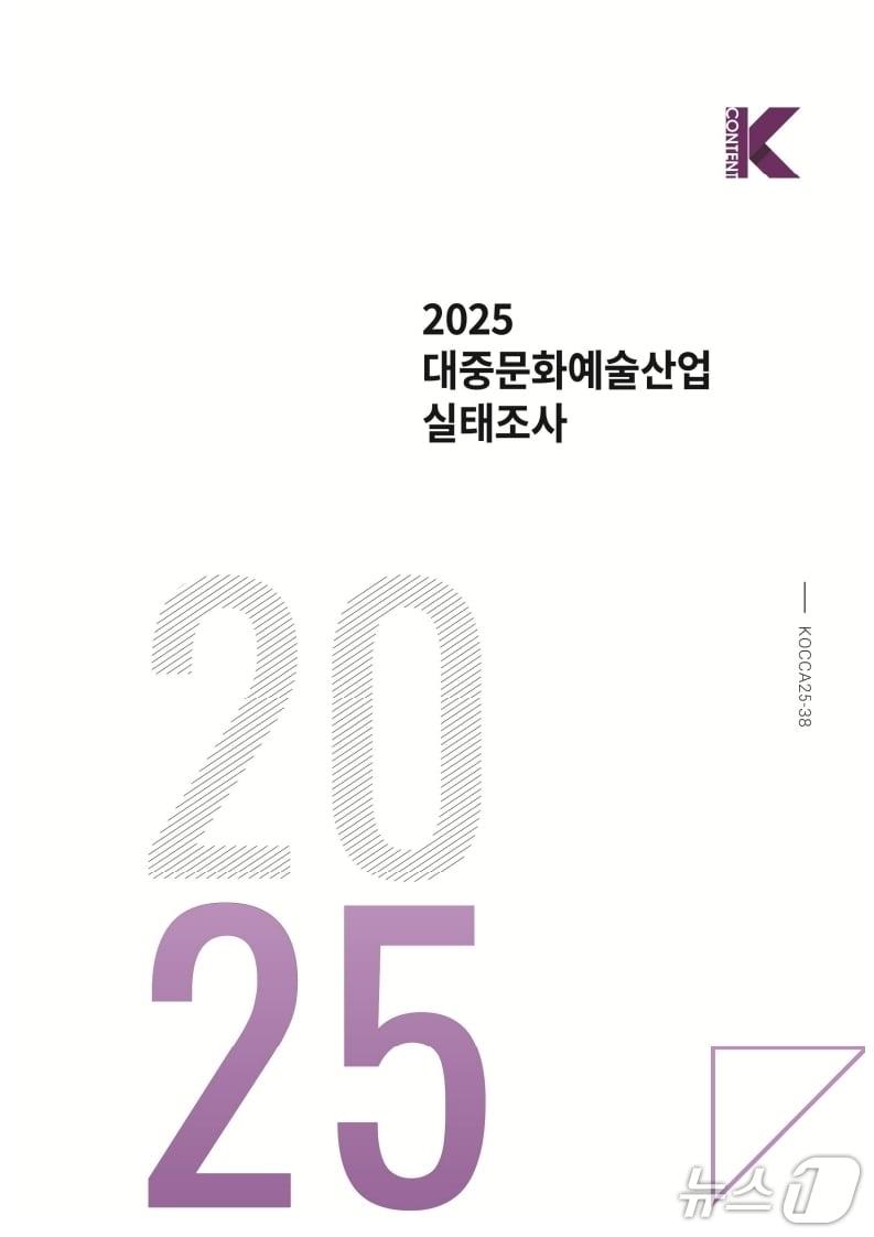 본문 이미지 - 2025 대중문화예술산업 실태조사 표지
