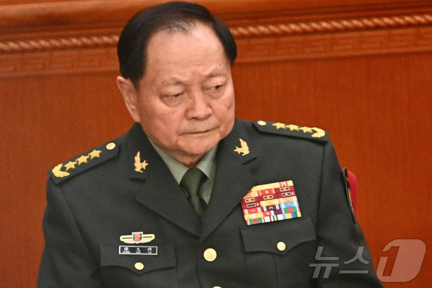 본문 이미지 - 장유샤 중국공산당 중앙정치국 위원 겸 중앙군사위원회 부주석. 2025.03.04 ⓒ AFP=뉴스1 ⓒ News1 김지완 기자