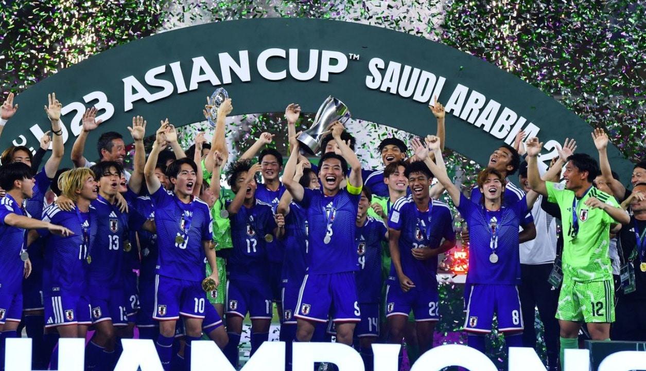 본문 이미지 -  일본 U23 대표팀이 AFC U23 아시안컵에서 우승했다.(AFC 홈페이지 캡처)