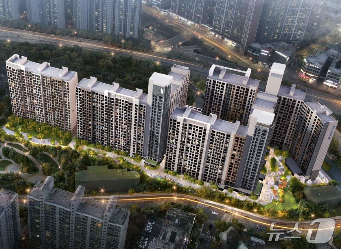 본문 이미지 - 수지구 성복역 리버파크 공동주택 조감도.(용인시 제공)