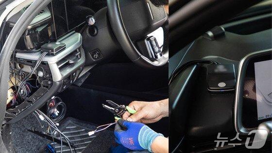 본문 이미지 - 페달오조작 방지 장치 설치 모습.(한국교통안전공단 제공. 재판매 및 DB금지)/뉴스1