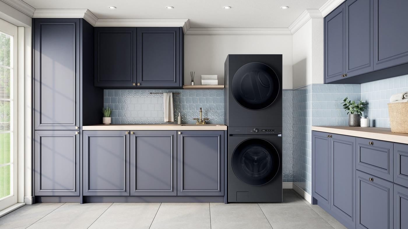 본문 이미지 - 삼성전자 '비스포크 AI 원바디' 결합형 세탁건조기 라이프스타일 이미지(삼성전자 제공). ⓒ 뉴스1