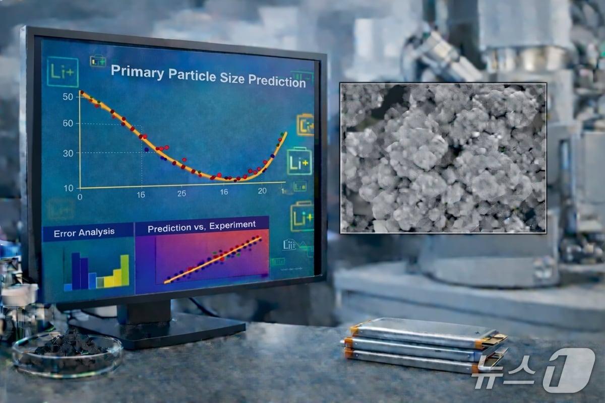 본문 이미지 - 배터리 성능 예측(AI생성 이미지·KAIST 제공) /뉴스1