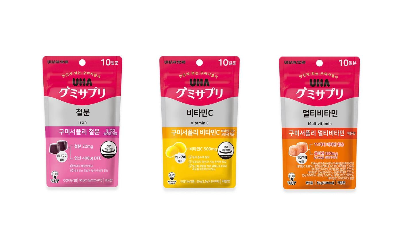 본문 이미지 - 'UHA 미카쿠토 구미서플리' 3종(GS25 제공)
