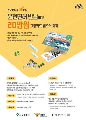 본문 이미지 - 어르신 운전면허 자진반납 지원사업(서울시 제공)