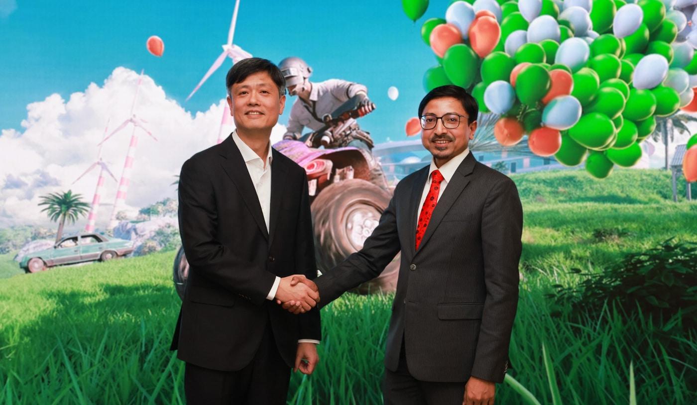 본문 이미지 - 장병규 크래프톤 이사회 의장(왼쪽)이 고랑랄 다스 주한인도대사와 지난 23일 크래프톤 서울 본사에서 만났다. 크래프톤과 주한 인도 대사관은 이날 인도 기술 협력 및 투자 확대 방안을 논의했다.(크래프톤 제공. 재판매 및 DB금지)2026.1.26/뉴스1