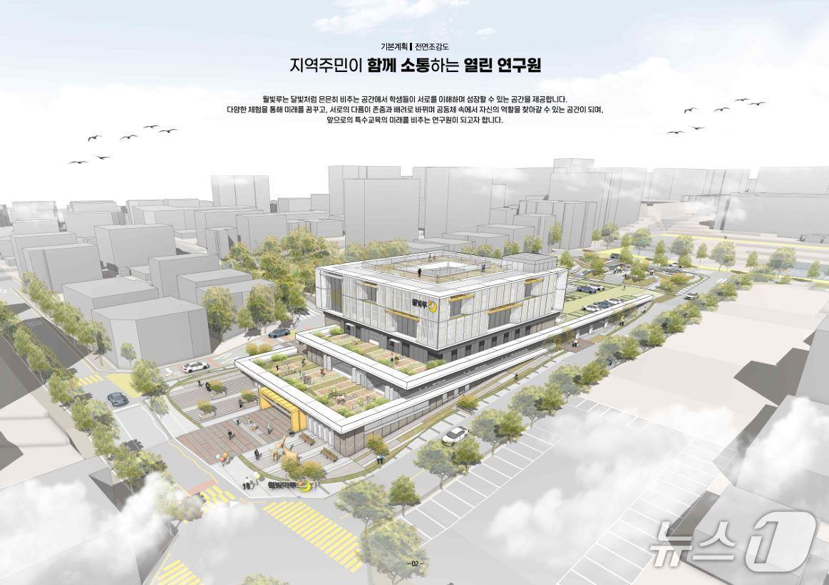본문 이미지 - 울산특수교육연구원 설계 공모 당선작 조감도.(울산교육청 제공. 재판매 및 DB금지)/뉴스1