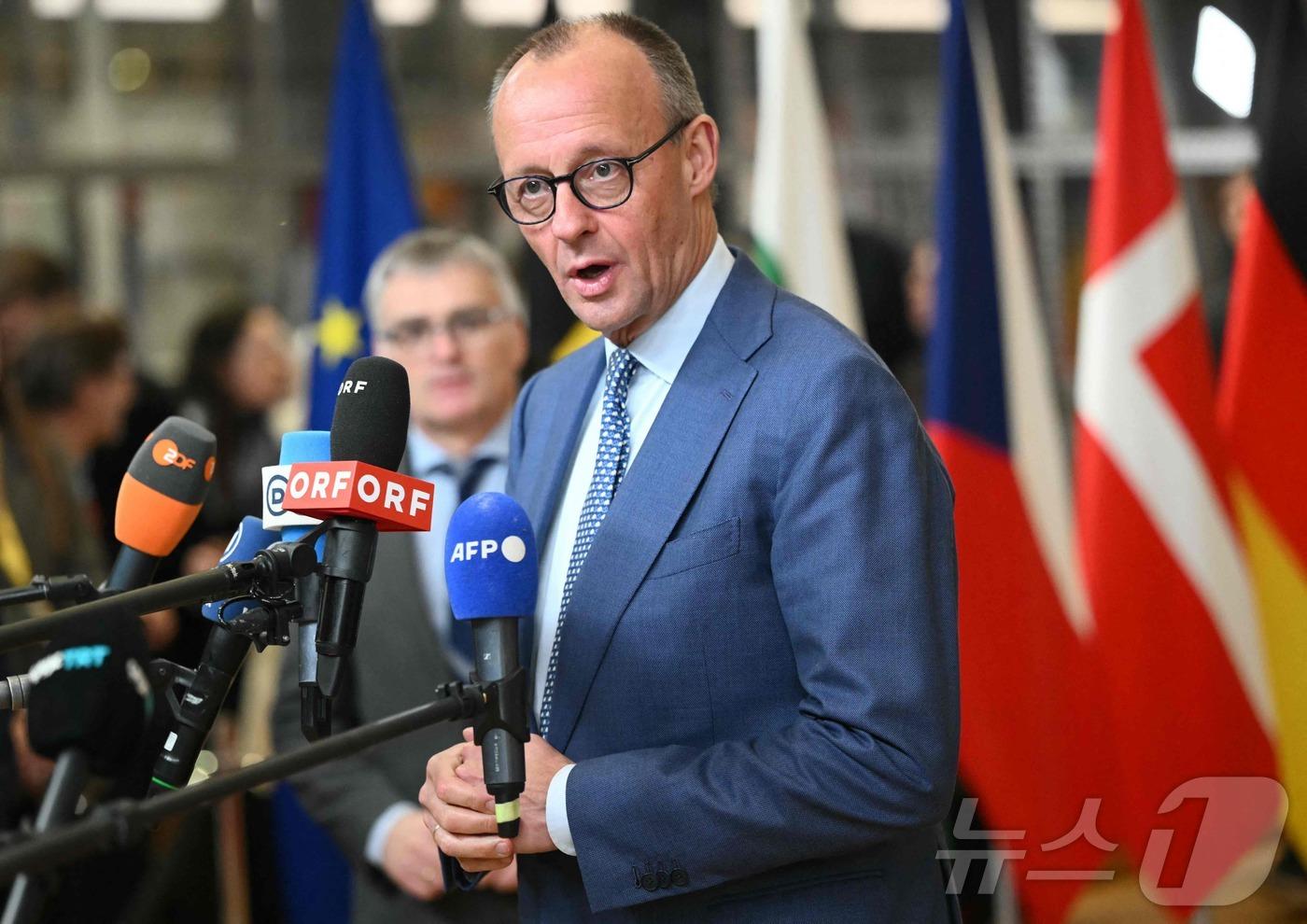 본문 이미지 - 프리드리히 메르츠 독일 총리 <자료사진> ⓒ AFP=뉴스1