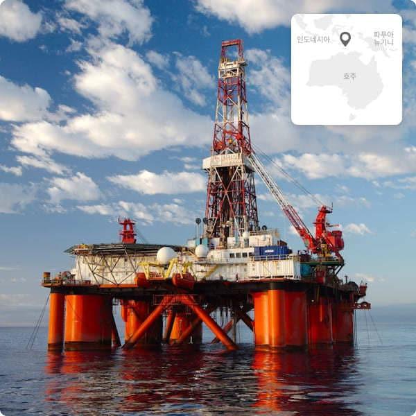 본문 이미지 - 호주 바로사 가스전(개발 단계)(SK이노베이션 제공). ⓒ 뉴스1