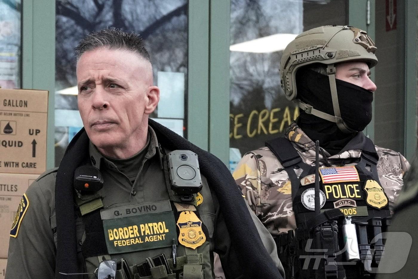 본문 이미지 - 그레고리 보비노 미국 국경순찰대장. 2026.01.21 ⓒ 로이터=뉴스1 ⓒ News1 김지완 기자