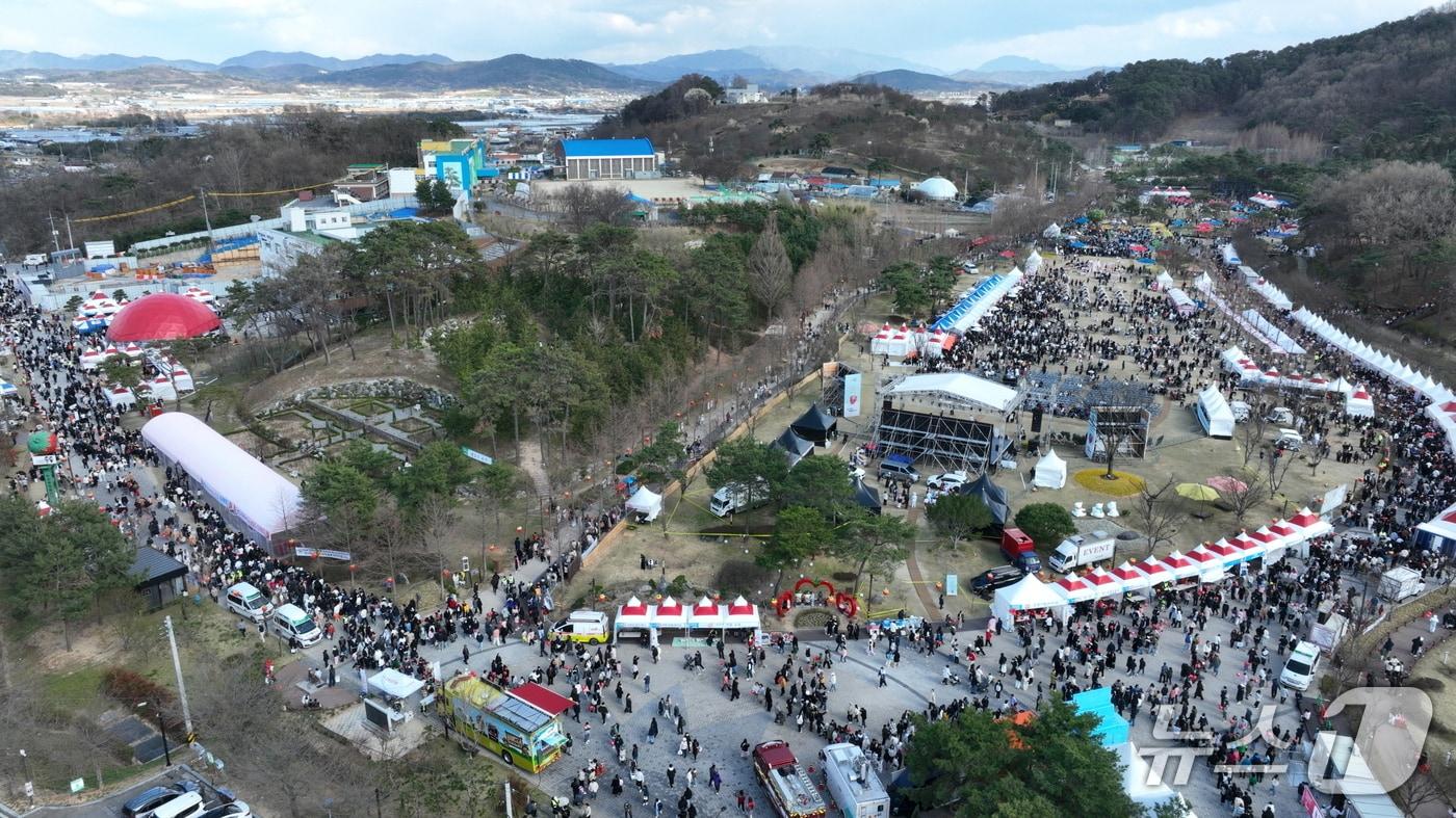 본문 이미지 - ‘2025 논산딸기축제’ 행사 모습. (논산시 제공.재판매 및 DB금지)/뉴스1