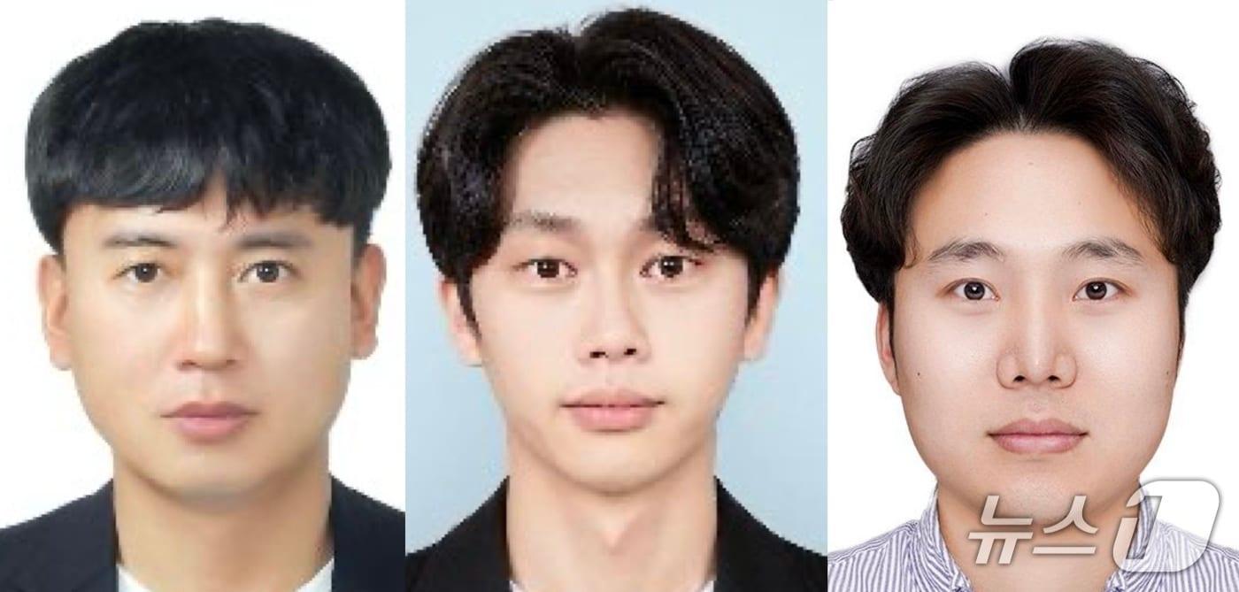 본문 이미지 - 왼쪽부터 UNIST 노바투스대학원 김민구, 오원석, 황보현 학생.(UNIST 제공. 재판매 및 DB금지)/뉴스1