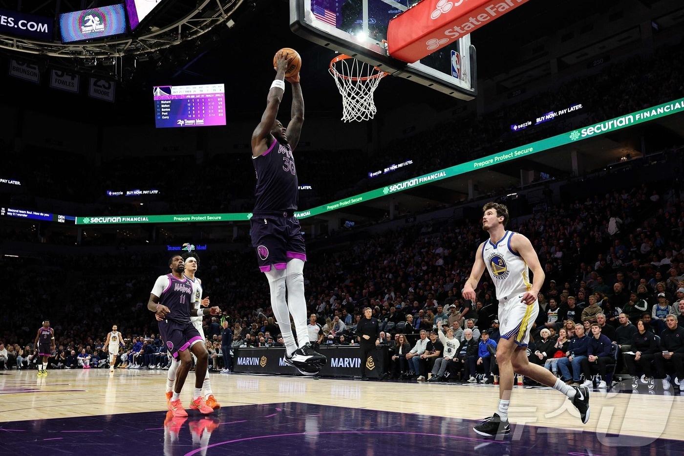 본문 이미지 - NBA 골든스테이트가 하루 만에 미네소타에 완패했다.ⓒ AFP=뉴스1