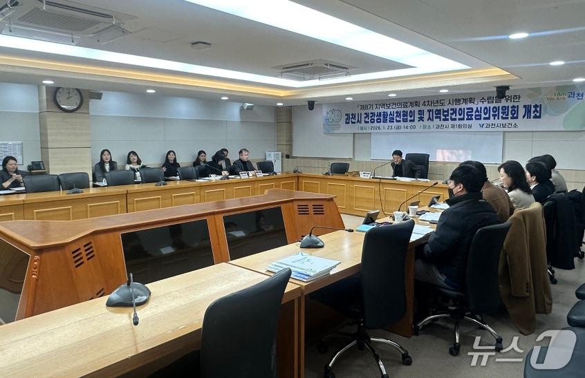 본문 이미지 - 제8기 지역보건의료계획 4차년도 시행계획 심의 회의.(과천시 제공)