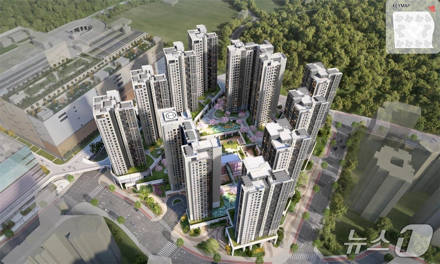 본문 이미지 - 서부트럭터미널 도시첨단물류단지 지원시설용지 개발사업 조감도 (서울시 제공) 뉴스1 ⓒ News1