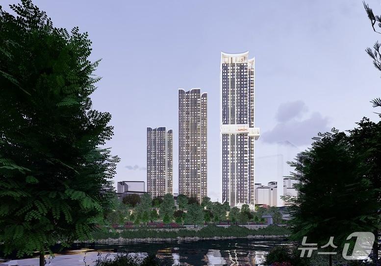 본문 이미지 -  동부화물터미널 부지 예상 조감도 (서울시 제공) 뉴스1 ⓒ News1