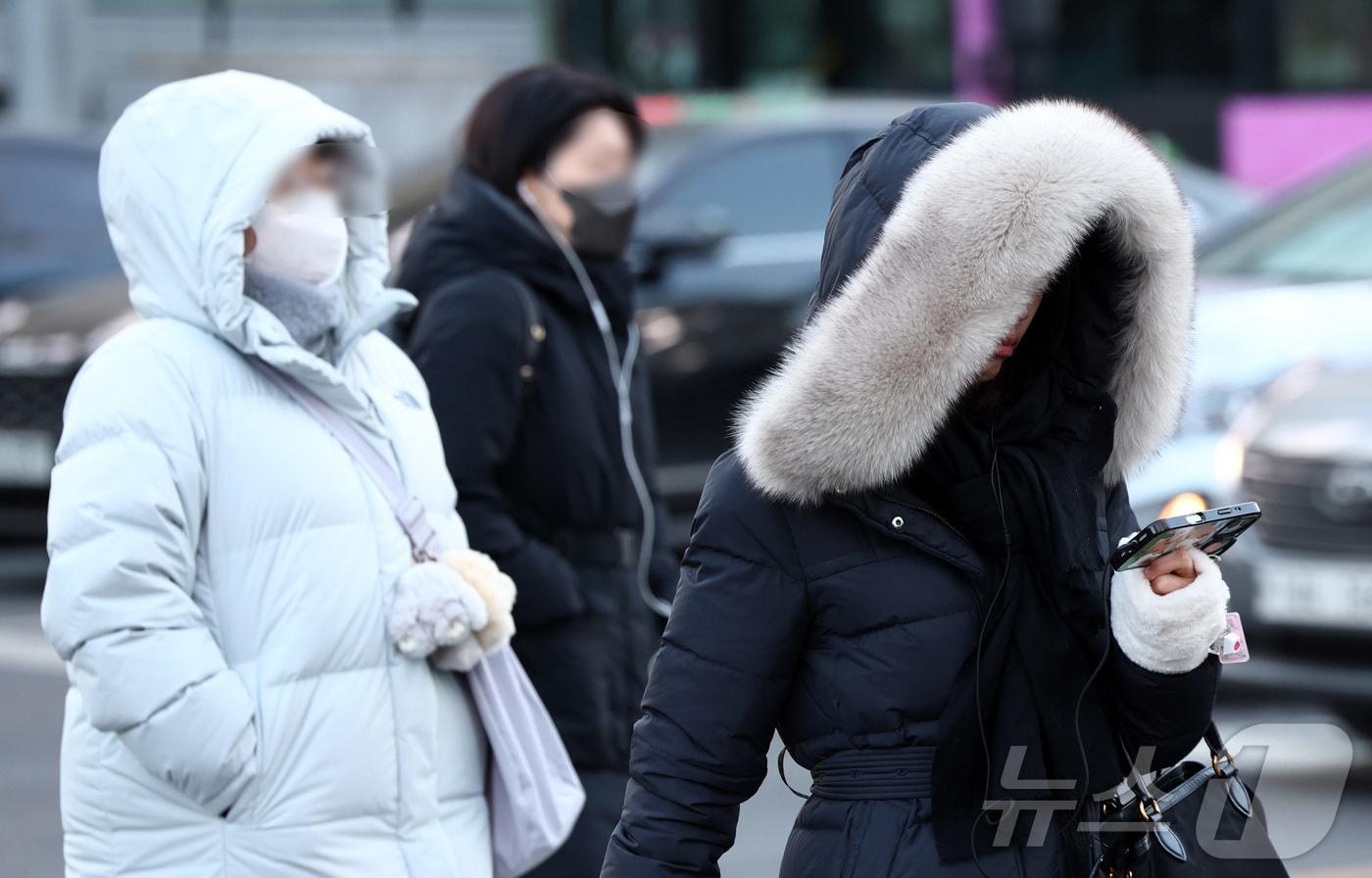 본문 이미지 - 연일 강추위가 이어지는 29일 오전 서울 종로구 세종대로 사거리에서 시민들이 이동하고 있다. 2026.1.29/뉴스1 ⓒ News1 최지환 기자