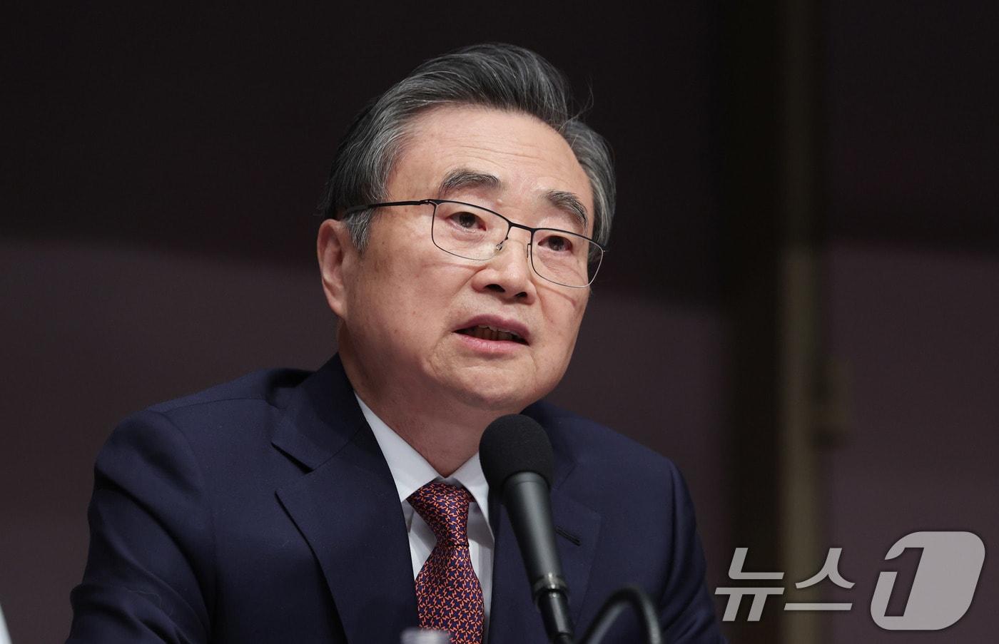 본문 이미지 - 조현 외교부 장관이 29일 오전 서울 중구 프레스센터에서 열린 외교장관 초청 관훈클럽 토론회에서 질문에 답하고 있다. 2026.1.29/뉴스1 ⓒ News1 박지혜 기자