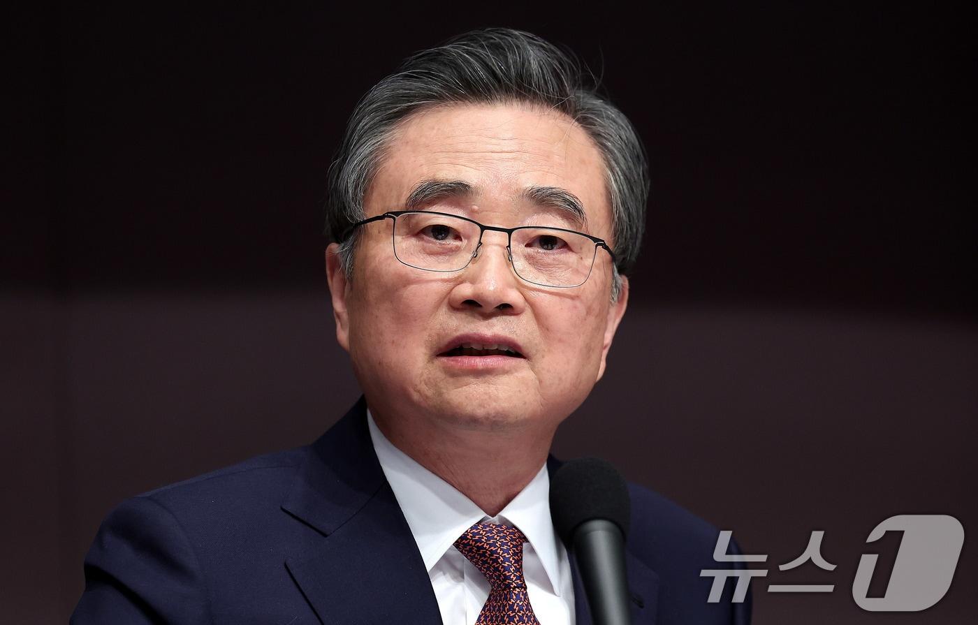 본문 이미지 - 조현 외교부 장관이 29일 오전 서울 중구 프레스센터에서 열린 외교장관 초청 관훈클럽 토론회에서 질문에 답하고 있다. 2026.1.29/뉴스1 ⓒ News1 박지혜 기자