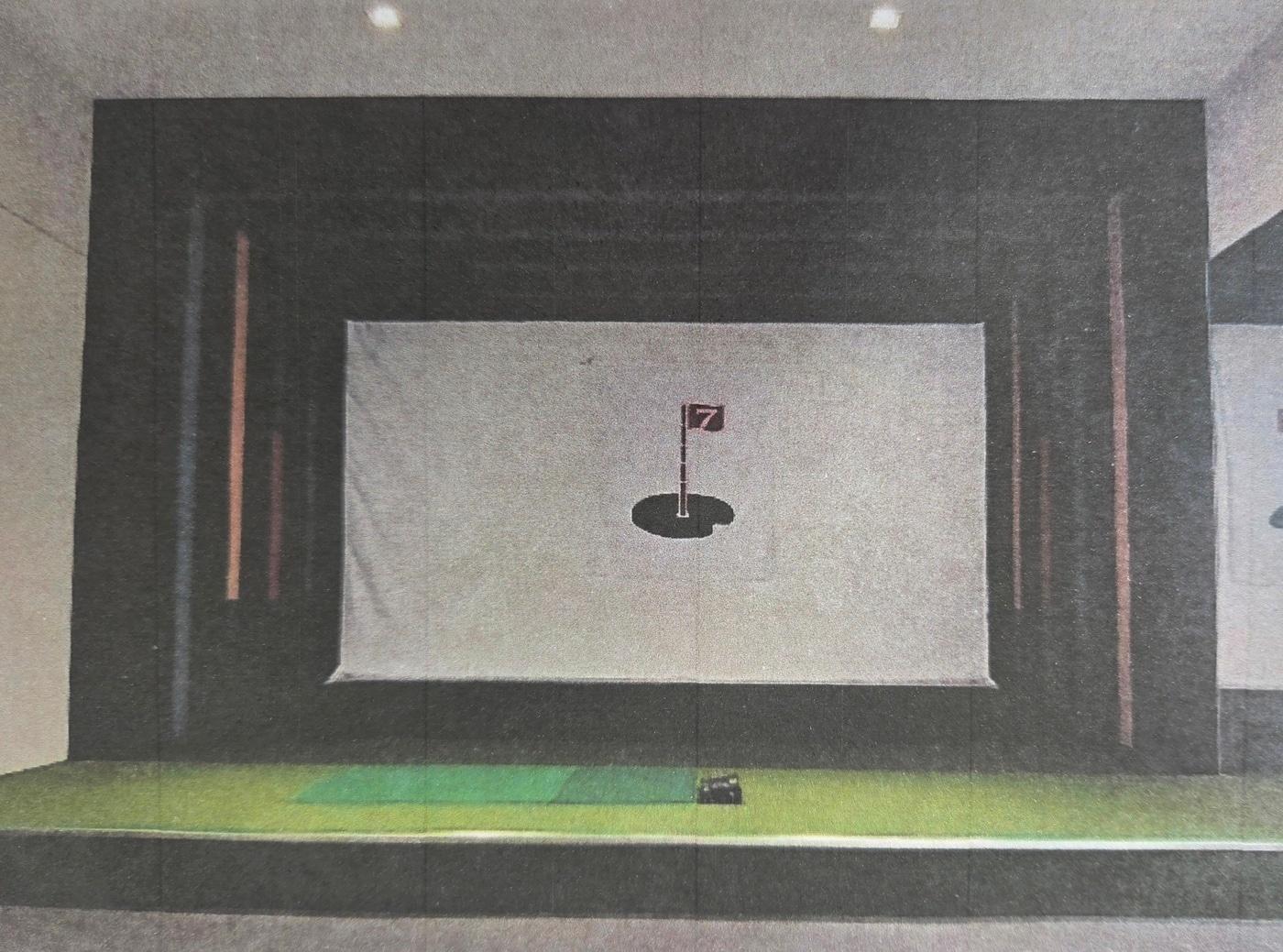 본문 이미지 - 대통령 관저 내 설치 된 골프연습시설.(감사원 제공)