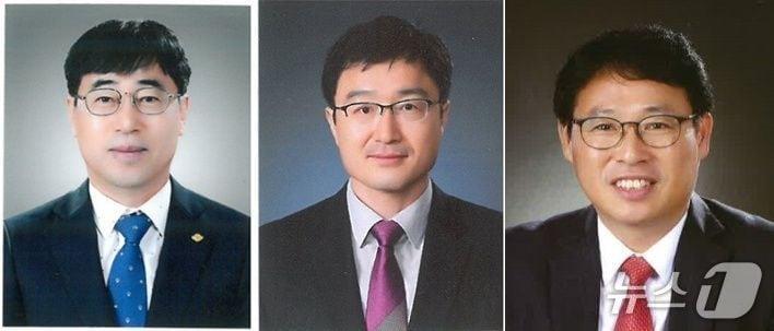 본문 이미지 - 신임 이재근 울산학생교육원 원장,  정순진 울산시교육청 교육국 미래교육과장 ,  백승열  울산교육연구정보원 교수학습지원부장  (사진  왼쪽부터·울산시교육청 제공/뉴스1)