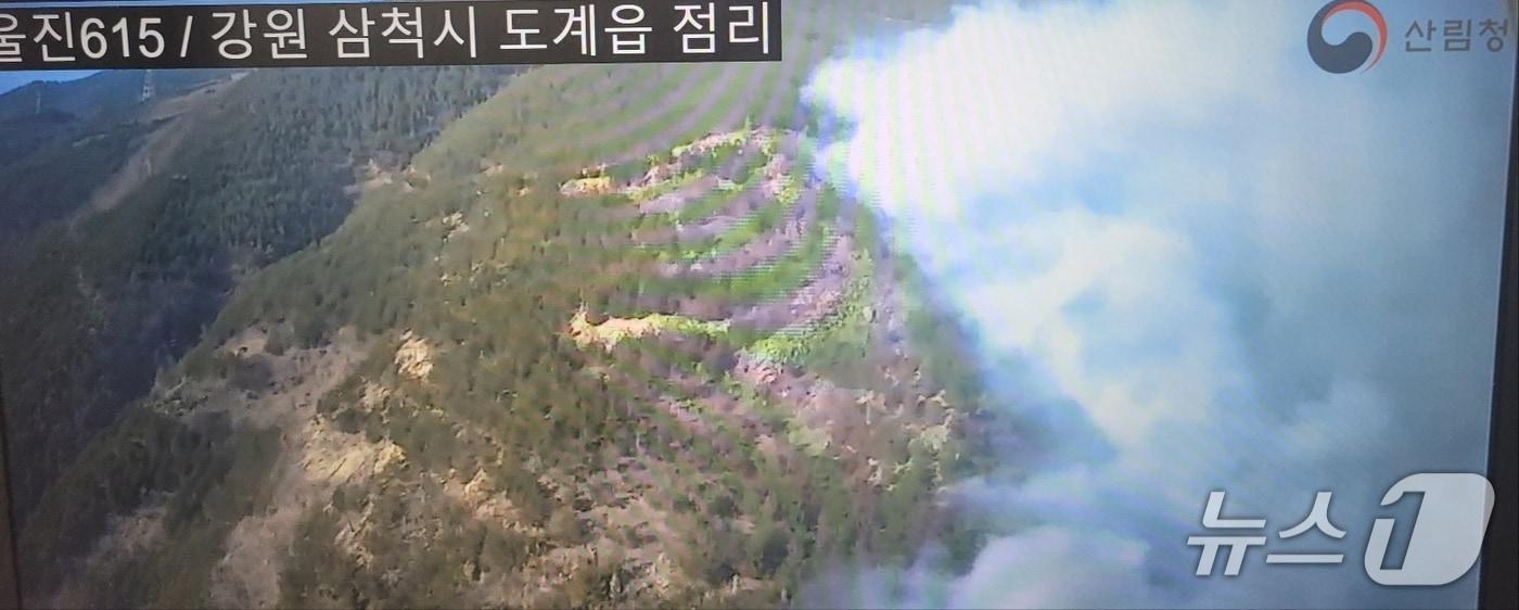 본문 이미지 - 30일 강원 삼척 도계읍 점리 산불 현장.(산림청 제공, 재판매 및 DB 금지) 2026.1.30/뉴스1
