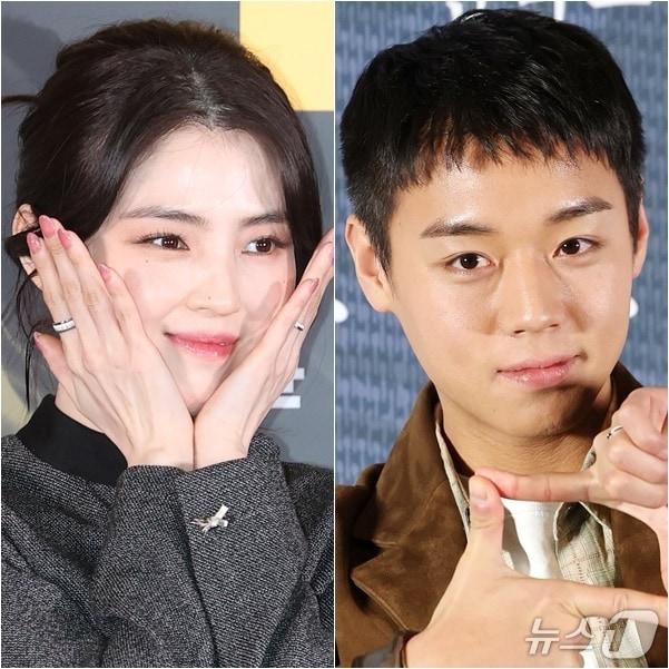 본문 이미지 - 한소희,(왼쪽) 박지훈 /뉴스1 DB