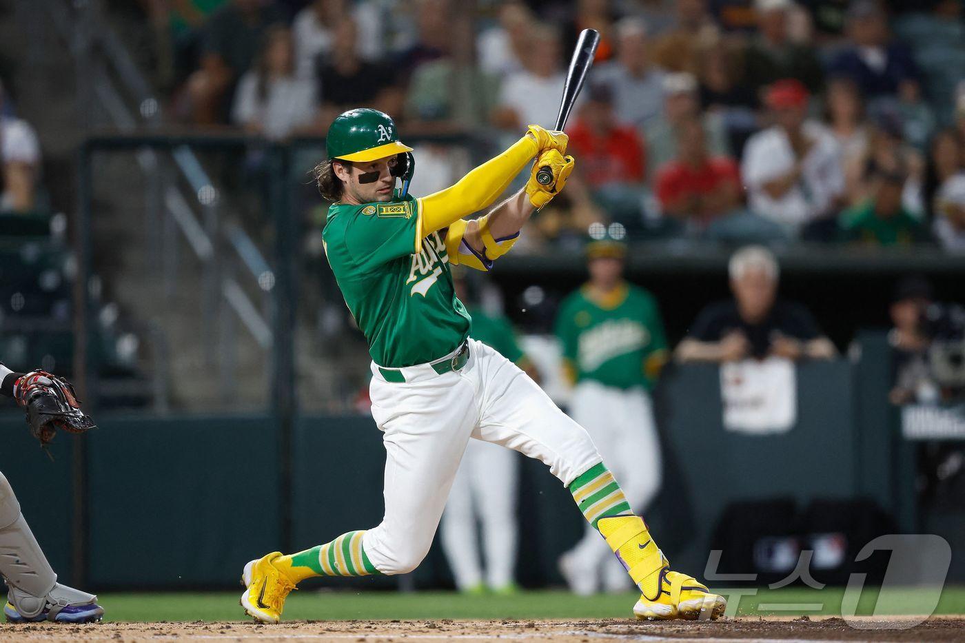 본문 이미지 - 제이컵 윌슨이 애슬레틱스와 7년 계약에 합의했다. ⓒ AFP=뉴스1