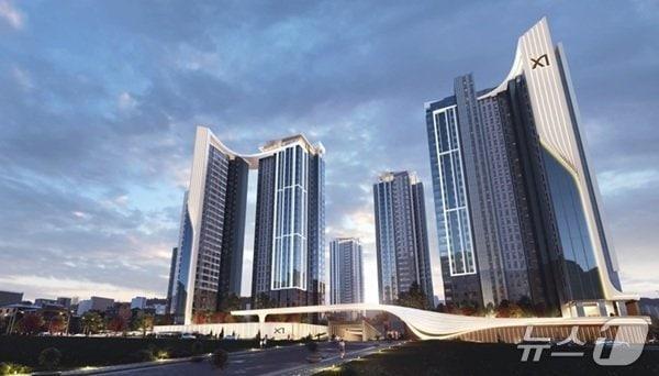 본문 이미지 -  송파 한양2차 재건축 투시도 (GS건설 제공) 뉴스1 ⓒ News1 